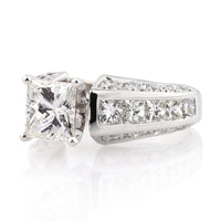 3.03ct Princess Cut Diamond Engagement Ring