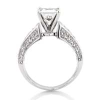 3.03ct Princess Cut Diamond Engagement Ring