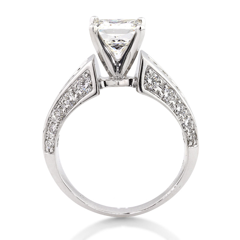 3.03ct Princess Cut Diamond Engagement Ring