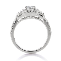 1.70ct Emerald Cut Diamond Engagement Ring