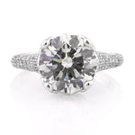 6.10ct Round Brilliant Cut Diamond Engagement Ring