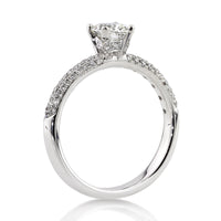 1.26ct Antique Cushion Brilliant Diamond Engagement Ring