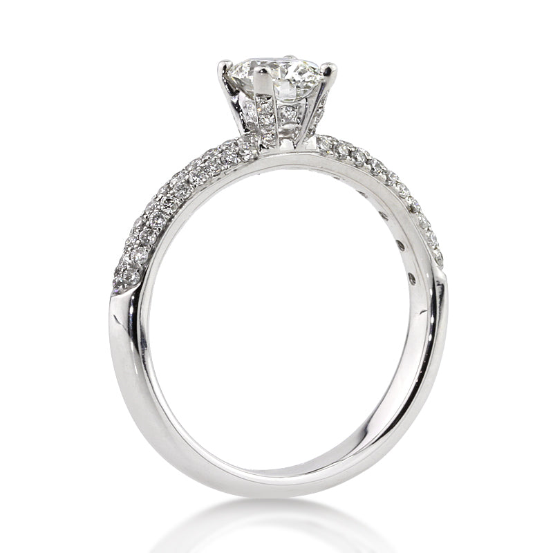 1.26ct Antique Cushion Brilliant Diamond Engagement Ring
