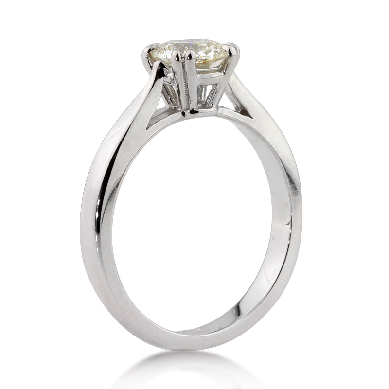 0.99ct Round Brilliant Cut Diamond Engagement Ring