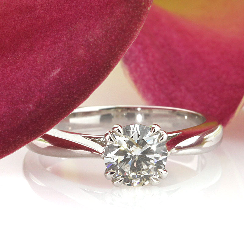 0.99ct Round Brilliant Cut Diamond Engagement Ring