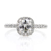1.80ct Antique Cushion Brilliant Diamond Engagement Ring