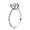 1.80ct Antique Cushion Brilliant Diamond Engagement Ring