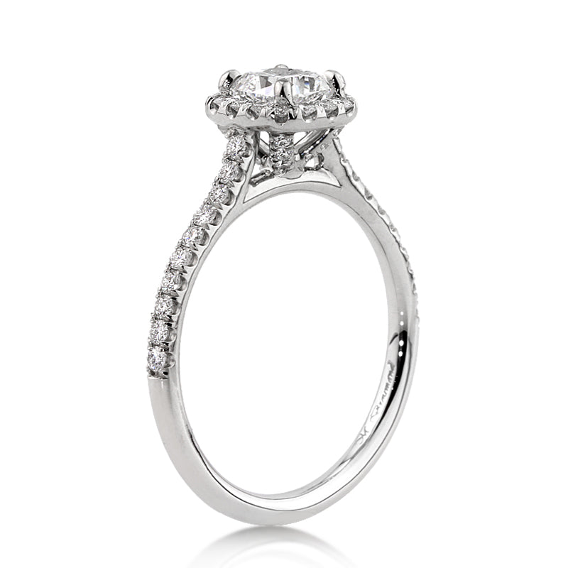 1.30ct Cushion Cut Diamond Engagement Ring