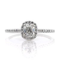 1.27ct Antique Cushion Brilliant Diamond Engagement Ring