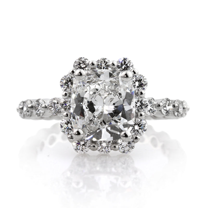 3.45ct Cushion Cut Diamond Engagement Ring