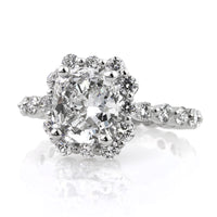 3.45ct Cushion Cut Diamond Engagement Ring
