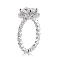 3.45ct Cushion Cut Diamond Engagement Ring