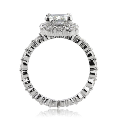 3.45ct Cushion Cut Diamond Engagement Ring