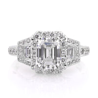3.00ct Emerald Cut Diamond Engagement Ring