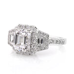 3.00ct Emerald Cut Diamond Engagement Ring