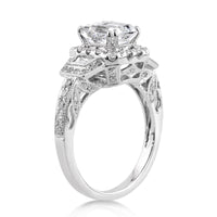 3.00ct Emerald Cut Diamond Engagement Ring