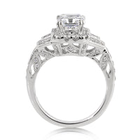 3.00ct Emerald Cut Diamond Engagement Ring