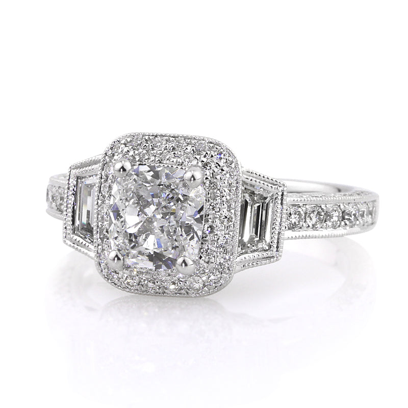 2.40ct Cushion Cut Diamond Engagement Ring