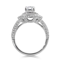 2.40ct Cushion Cut Diamond Engagement Ring