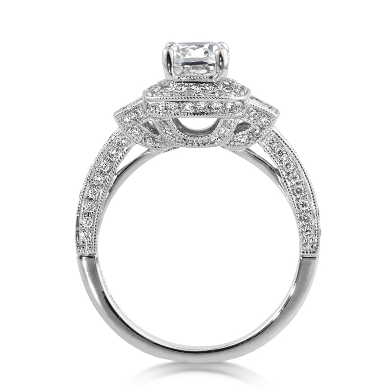 2.40ct Cushion Cut Diamond Engagement Ring