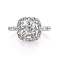 3.50ct Antique Cushion Brilliant Diamond Engagement Ring