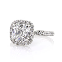 3.50ct Antique Cushion Brilliant Diamond Engagement Ring