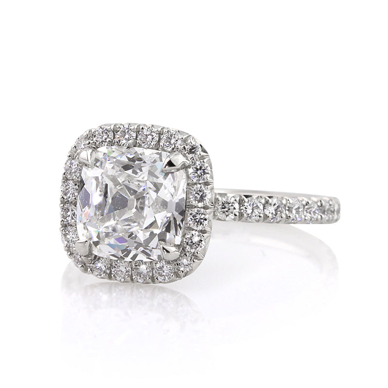 3.50ct Antique Cushion Brilliant Diamond Engagement Ring