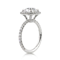 3.50ct Antique Cushion Brilliant Diamond Engagement Ring