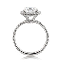 3.50ct Antique Cushion Brilliant Diamond Engagement Ring