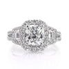 3.42ct Antique Cushion Brilliant Diamond Engagement Ring