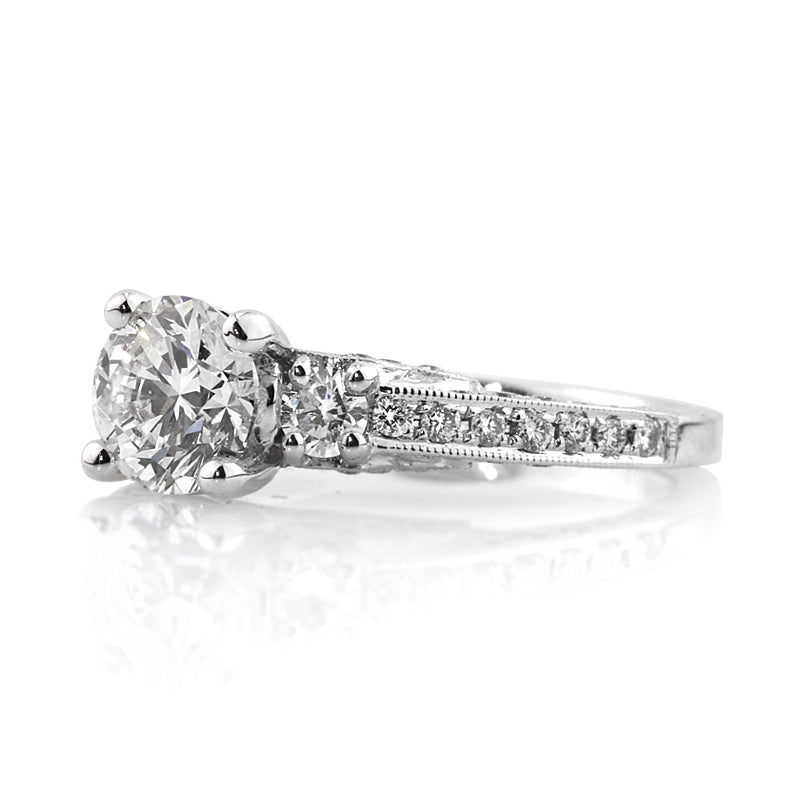 2.04ct Round Brilliant Cut Diamond Engagement Ring