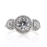 2.29ct Round Brilliant Cut Diamond Engagement Ring