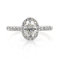 1.87ct Oval Cut Diamond Engagement Ring