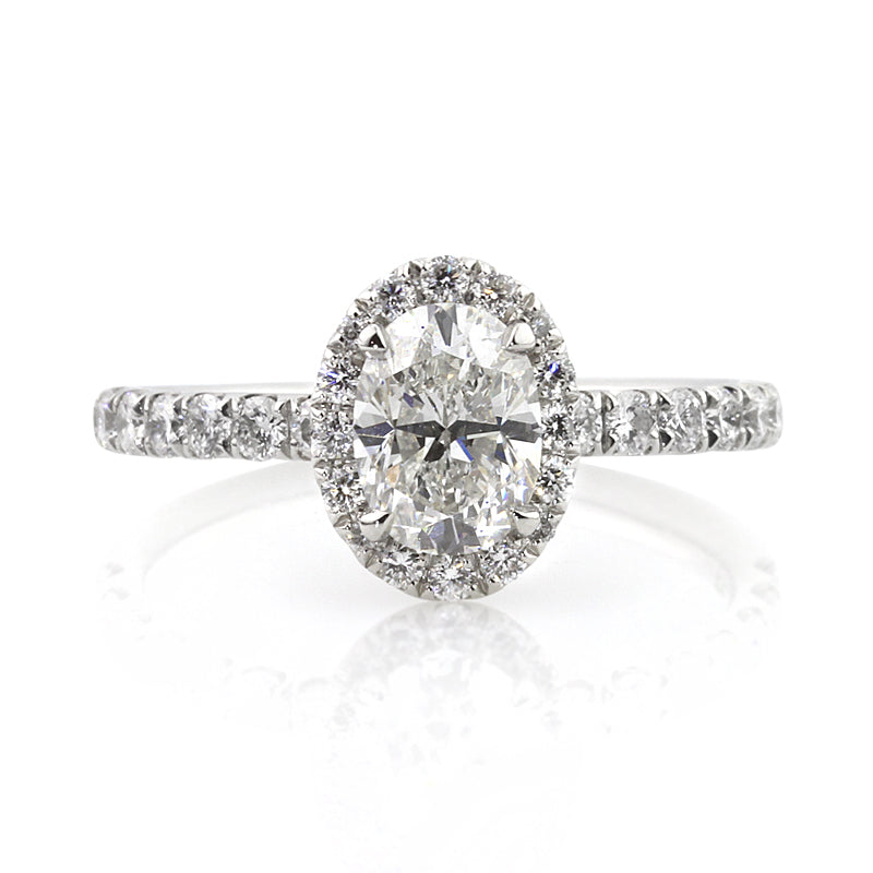1.87ct Oval Cut Diamond Engagement Ring