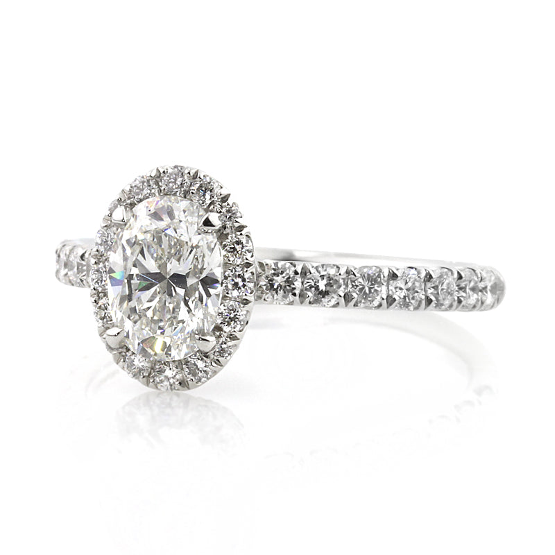1.87ct Oval Cut Diamond Engagement Ring