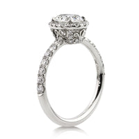 1.87ct Oval Cut Diamond Engagement Ring