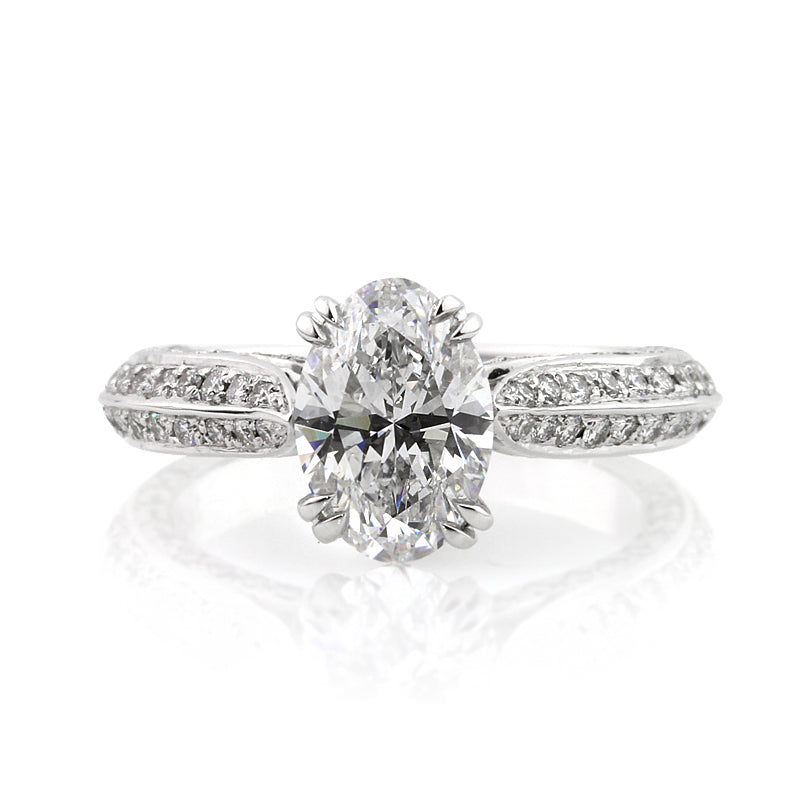 2.71ct Oval Cut Diamond Engagement Ring