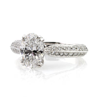2.71ct Oval Cut Diamond Engagement Ring