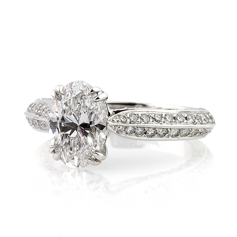 2.71ct Oval Cut Diamond Engagement Ring