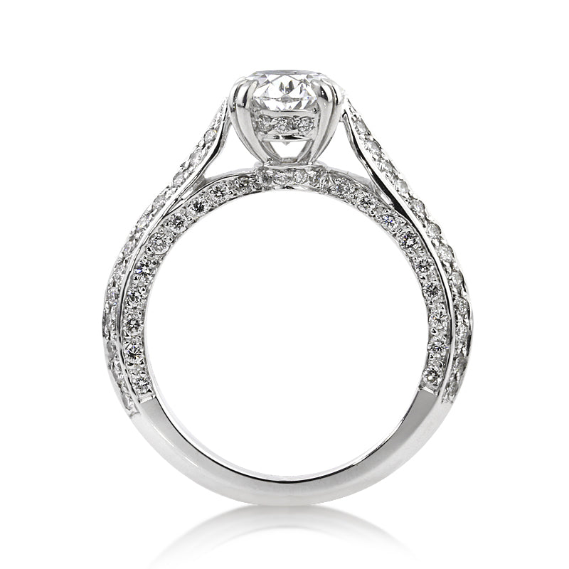 2.71ct Oval Cut Diamond Engagement Ring