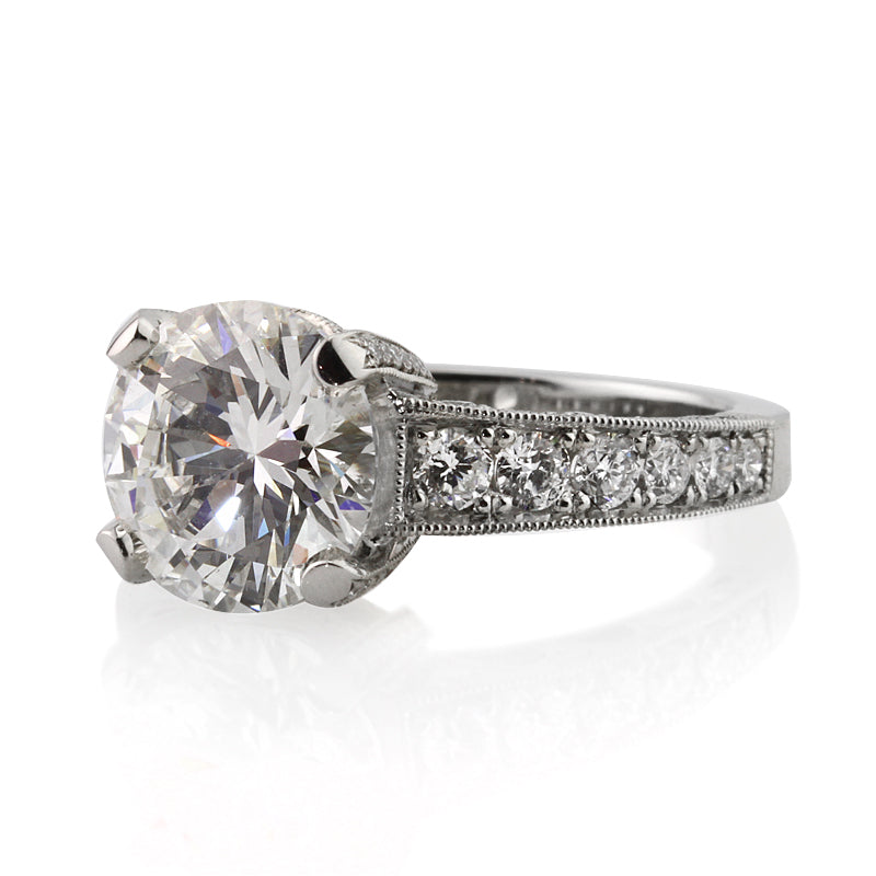 4.68ct Round Brilliant Cut Diamond Engagement Ring