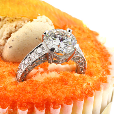 4.68ct Round Brilliant Cut Diamond Engagement Ring