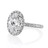 4.16ct Oval Cut Diamond Engagement Ring