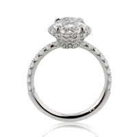 4.16ct Oval Cut Diamond Engagement Ring