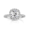 3.12ct Antique Cushion Brilliant Diamond Engagement Ring