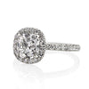 3.12ct Antique Cushion Brilliant Diamond Engagement Ring