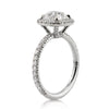 3.12ct Antique Cushion Brilliant Diamond Engagement Ring