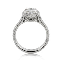 3.44ct Oval Cut Diamond Engagement Ring