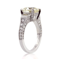 5.50ct Antique European Round Cut Diamond Engagement Ring