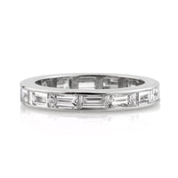 3.20ct Baguette Cut Diamond Eternity Band in Platinum